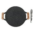 thumbnail image 2 of Round BBQ Grill Pan Metal Nonstick Grill Barbecue Plate Multifunctional Circular Frying Pan Suitable For Outdoor Camping, 2 of 8