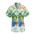 thumbnail image 4 of Innerwin Chemises à Manches Courtes Blouse pour Femmes Col à Revers Élégant Tops Figure 5 L, 4 of 7
