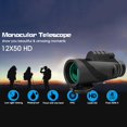 thumbnail image 4 of Telescopio Monocular Antivaho 12X50 Con Soporte De Trípode Impermeable Bak-4 Prism Monocular Scope Telescopio Para Exteriores Para Viajes Aventuras Observación De Aves, 4 of 6