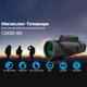 thumbnail image 4 of Telescopio Monocular Antivaho 12X50 Con Soporte De Trípode Impermeable Bak-4 Prism Monocular Scope Telescopio Para Exteriores Para Viajes Aventuras Observación De Aves Kearding OD013677-00, 4 of 6