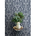 thumbnail image 3 of Chesapeake Kiwassa Navy Antler Damask Wallpaper, 3 of 6