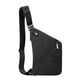 thumbnail image 1 of Cinturón de hombro bolso de mensajería, bolsillo de pecho portátil, bolsa de tarpaulín pequeña, estilo casual, ajustable, resistente, para viajes, para oficina, de cuero, con cierre de clic,, 1 of 8