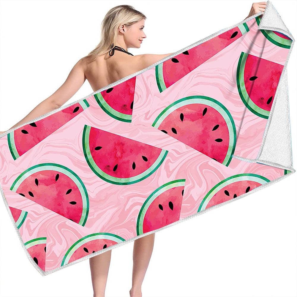PALIFEUR Beach Towel Oversized, Sandproof Lightweight Microfiber Beach Towels, Soft Quicks Dry Beach Blanket with Printing Pattern for The Seaside Beach Swimming Pool, 29x59 Inches