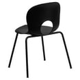 thumbnail image 6 of Flash Furniture Hercules Series Adult Designer Plastic Stacking Waiting Room Chair, Black, 6 of 12