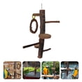 thumbnail image 2 of Shisuyan Durable Brown Parrot Standing Rack Toy for Birds Play and Relaxation Synthetic Material, 2 of 8