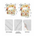 thumbnail image 5 of Retro Spring Floral Swag Kitchen Curtains Sets for Windows 24 Inch Length, Watercolor Elegant Summer Flowers Short Window Curtain Panels Swags Valances and Tiers 3 Piece Set for Cafe/Dining Room, 5 of 5