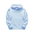 thumbnail image 1 of Durtebeua Girls Long Sleeve Hooded Sweatshirt Pullover Tops(BU2,5-6 Years), 1 of 4