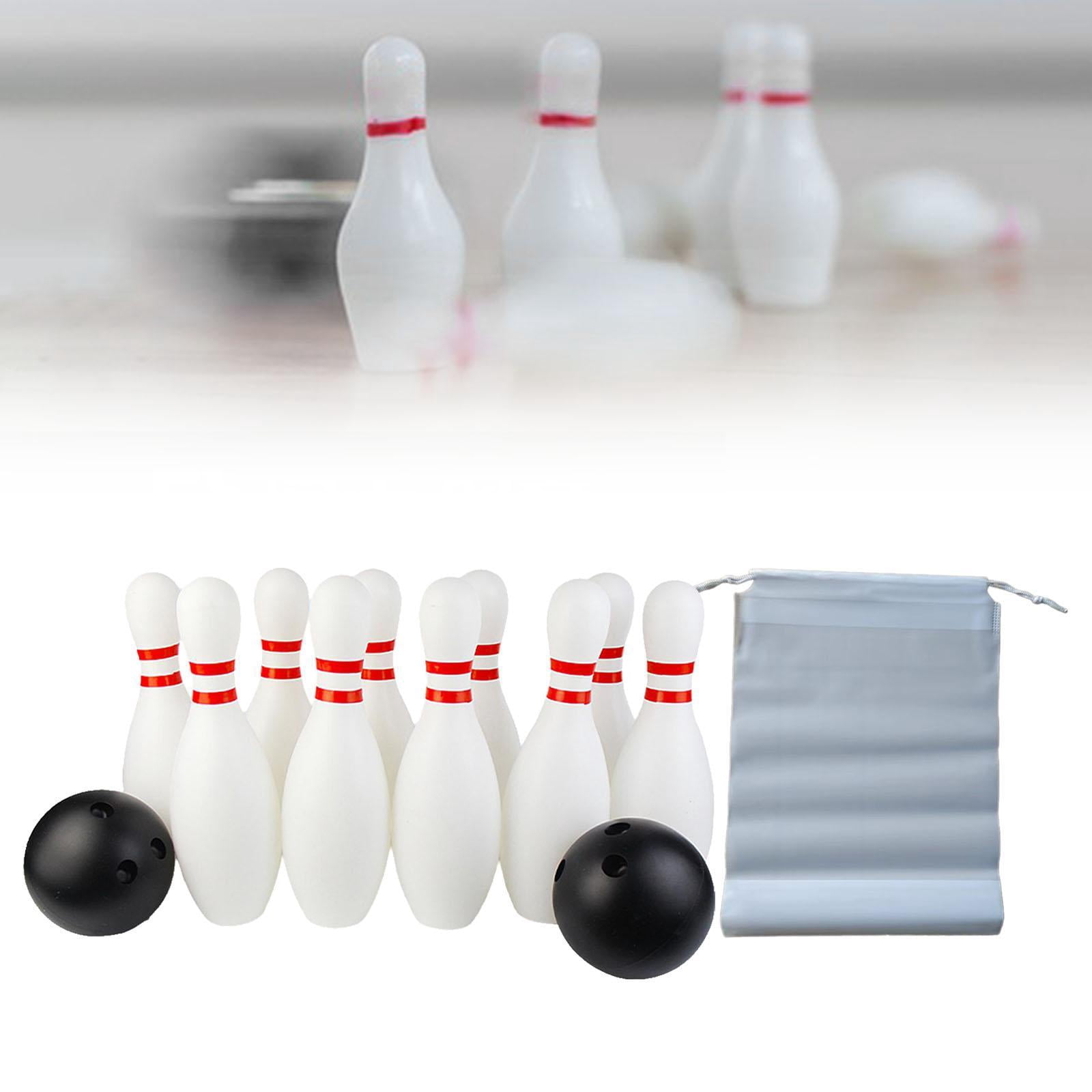 Set De Bolos Infantil Con 10 Pines Y 2 Bolas – Incluye Bolsa De Almacenamiento | Juego Familiar Para Interiores O Exteriores (Altura 22 Cm)
