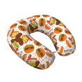 thumbnail image 2 of Zufioo Burger for Memory Foam U-shaped Pillow, Buckle and Invisible Zipper Neck Head Support Airplane Pillow for Travel Car Home-One Size, 2 of 8