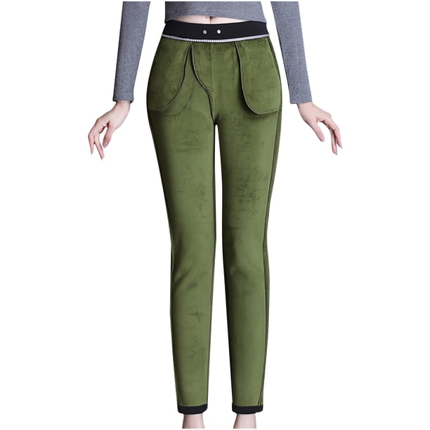 Las polainas de las mujeres usan pantalones de lápiz cálidos gruesos de terciopelo más invierno Fridja hfkajh104009