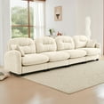 thumbnail image 2 of GAKMCIL 140" Loveseat Sofa, 4 Seater with Upholstered Large Size Deep Seat,Cloud Sectional Couches Chenille Fabric for Living Home, 2 of 13