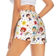 thumbnail image 3 of Disketp Childrens Party Print Women's Shorts Workout Shorts for Athletic Gym Running Shorts with Phone Pockets XX-Large, 3 of 8