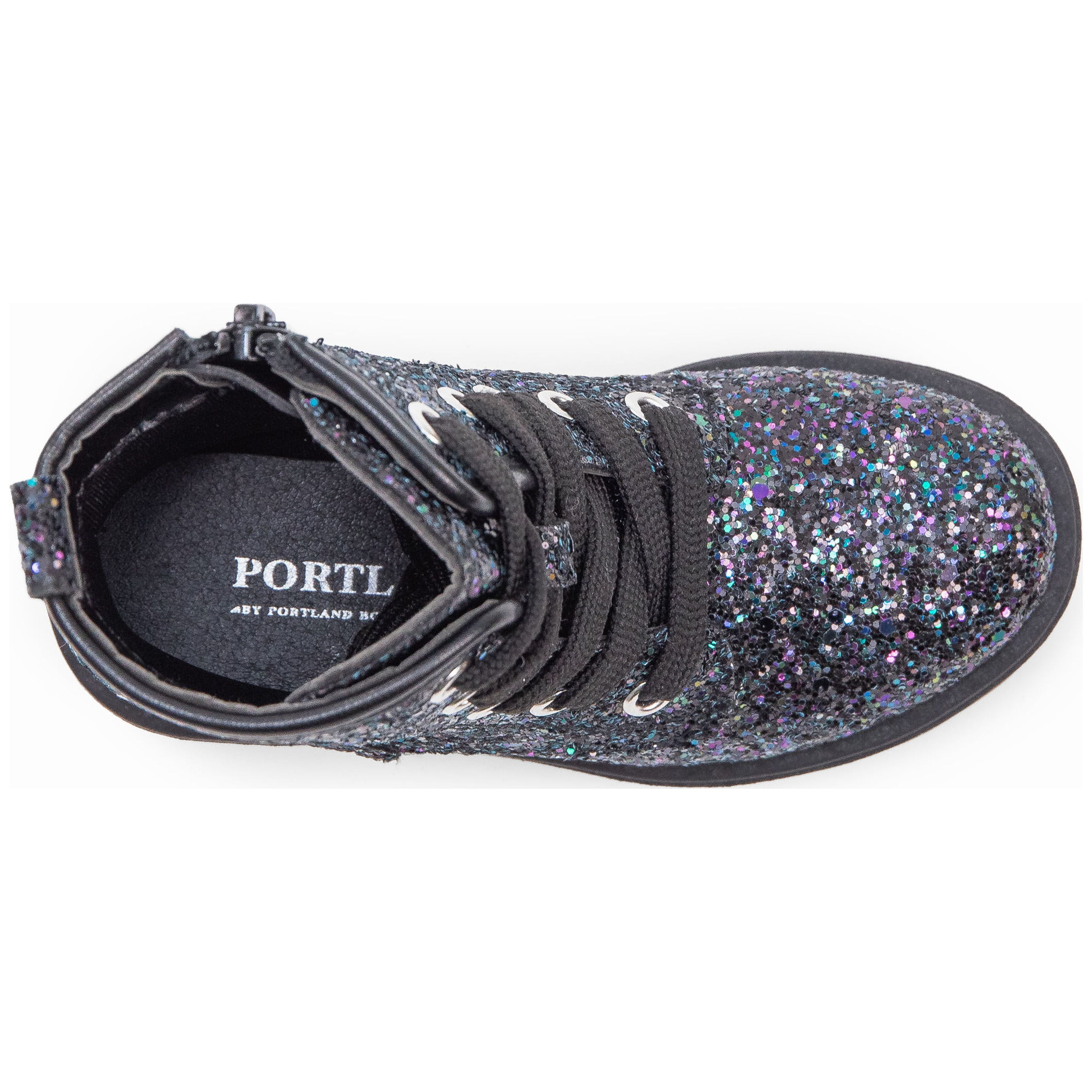 PORTLAND By Portland Boot Company Toddler & Kids Glitter Combat Boots, Sizes 7-5