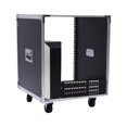 thumbnail image 6 of 12U Server Rack, Network Cabinet, Network Rack, Open Frame Server Rack with Side Rails, Ventilated Design for Data Closet, Home Lab, 6 of 10