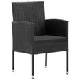 vidaXL Patio Dining Set 7 Piece Patio Dining Table and Chairs Poly ...