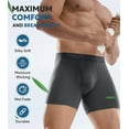 thumbnail image 3 of DAVID ARCHY Adult Men's Underwear Breathable Bamboo Rayon Trunks 4 Pack Multi Colors,Sizes S-2XL, 3 of 6