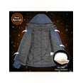 thumbnail image 2 of Little Donkey Andy Womens Warm Recycle Insulated Jacket Hooded Lightweight Windproof Winter Coat Hiking Travel Dark Blue XS, 2 of 6