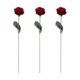 thumbnail image 1 of Crochet Flowers Bouquet Handmade Knitted Red Rose Flower Artificial-Fake Flower Wedding Party Home D, 1 of 5