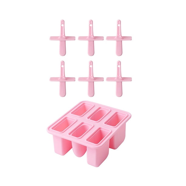 6 moldes de silicona for helados caseros, herramientas for hacer helados con dibujos animados