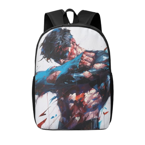 Invincible Backpacks 17 Inch Cartoon College School Laptop Bag Bookbag Lightweight Students Travel Shoulder Bag Daypack