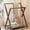 70 Walnut Color + Gray Cloth, variant on Floor Standing Clothes Rack for Bedroom, Modern One-Piece Coat Hanger with Storage Shelf, Space Saving Drying Rack for Nightwear and Daily Wear, Sturdy Freestanding Garment Organizer for Home