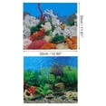 thumbnail image 2 of Unique Bargains Aquarium Background Poster Double-sided Fish Tank Background Decorative Pictures PVC 12.60"x11.81", 2 of 7