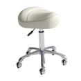 thumbnail image 1 of Elodie Saddle Stool Adjustable Nail Beauty Pulley Work Chair for Lab Salon Manicure Beige, 1 of 8