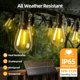 thumbnail image 4 of Luces de cadena solares FUANXIEI S14 de 15 m con control remoto e impermeables, 4 of 9