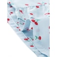 thumbnail image 5 of INSPIRE CHIC Women's Cherry Print Ruffle V Neck Short Sleeve Summer Blouses 2 L, 5 of 5