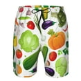 thumbnail image 4 of Kll Vegetables2 Men'S Casual Summer Beach Shorts Hawaiian Shorts With Pockets-Small, 4 of 9