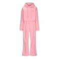 thumbnail image 2 of Women 2 Piece Sweatsuits Outfit Long Sleeve Oversize Workout Sport Gym Casual Comfortable Lounge Gym Crop Pullover Hoodie Drawstring Wide Leg Sweatpants Fall Travel Tracksuit, 2 of 6