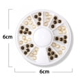 thumbnail image 2 of Cabujón de perlas planas y semiredondas para decoración de uñas DIY, cuentas de plástico con parte posterior plana para manualidades, decoración artesanal para uñas de teléfono DIY MFZFUKR CPB-DE-LYY319-3, 2 of 5