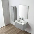thumbnail image 3 of 30" Freestanding Bathroom Vanity with Sink & LED Mirror & LED Medicine Cabinet - Light Grey, 3 of 9