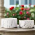 thumbnail image 6 of Veda Ceramic Low Round Planter Set (Set of 2), 6 of 8