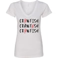 thumbnail image 3 of Inktastic Crawfish Crawfish Crawfish Women's V-Neck T-Shirt, 3 of 5