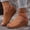 Brown, variant on Womens Toe Post Sandals Wedge Platform Sandals Hook And Loop Solid Color Summer Beach Shoes Sandals For Women Casual Walking Shoes Womens Sandals Brown US :8