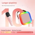thumbnail image 6 of Mini Karaoke Machine for Kids, Portable Bluetooth Speaker with 2 Microphones and 5 Voice Effect, 6 of 9
