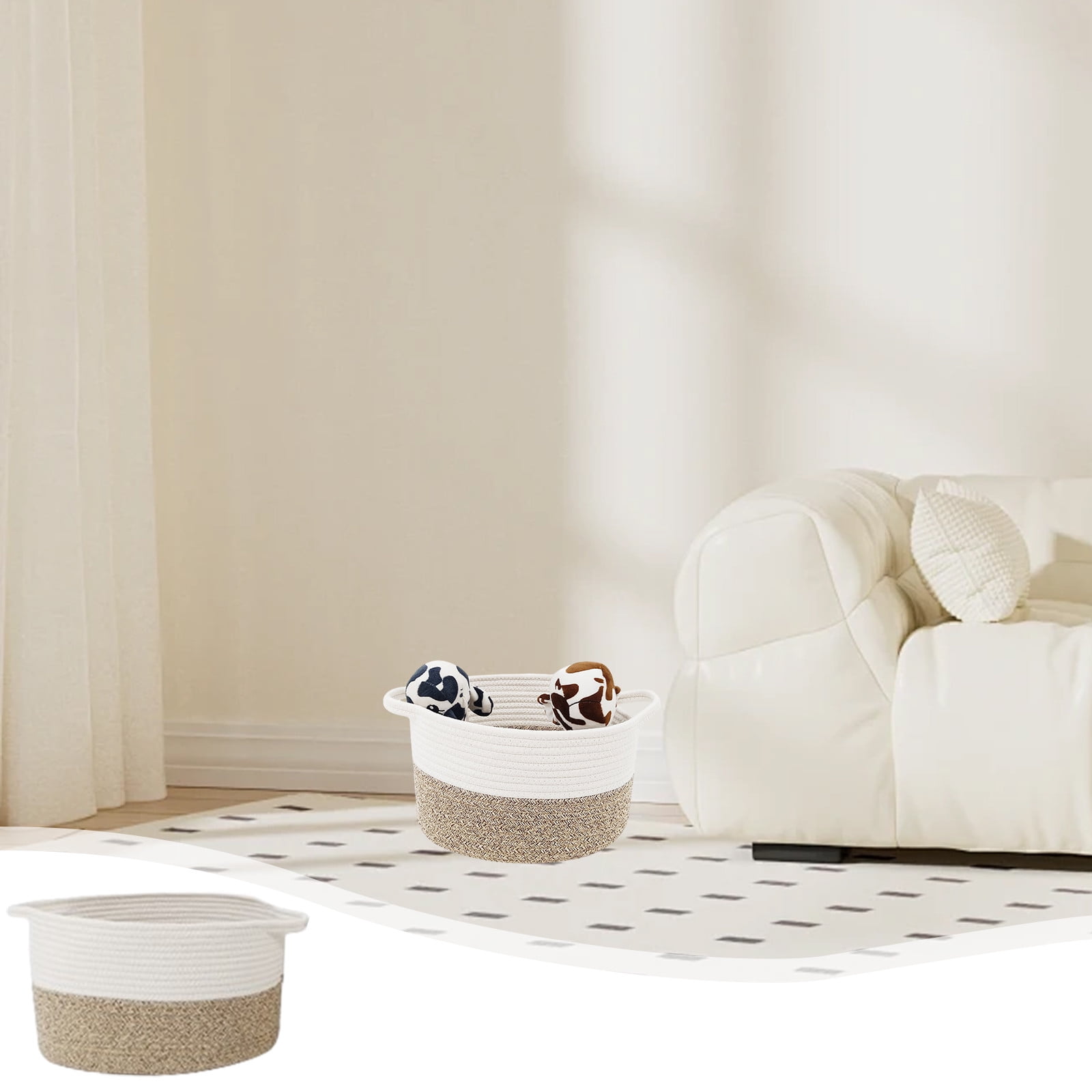 PAVEOS Laundry Hamper with Lid Storage Basket Handwoven Storage Box Bohemian Style Storage Basket Woven Basket Large Laundry Basket Multi-color