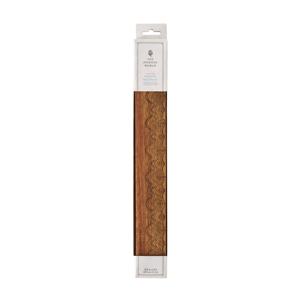 The Pioneer Woman Vintage Lace 15-Inch Acacia Wood Magnetic Wall