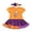 Yellow1, variant on Toddler Girls Short Sleeve Floral Dresses Halloween Baby Dress Cartoon Pumpkin Tutu Outfit Casual Playwear Spring Party Summer Dresses 0-3 Months