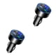 thumbnail image 1 of Kenally Adaptador de carga para automóvil Reemplazo digital Interfaz USB de carga rápida Adaptador para vehículo automotriz Toma de Negro 2piezas, 1 of 6