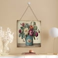 thumbnail image 4 of Succulent Bouquet Home Wood Sign Wall Decor, Rustic Hanging Home Decor Signs Farmhouse Decorative Floral Wall Art Plaque for Bedroom Living Room Bathroom Kitchen 12"x12", 4 of 8