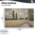 thumbnail image 4 of Stupell Industries Traditional Summer Path Between Poplars White Framed Giclee Art, 24 x 16, by Petals Prints Design, 4 of 8