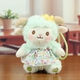 thumbnail image 2 of 5.1in Cute Dressed Lamb Plush Toy, Soft Sheep Doll in Stylish Outfit, Decorative Farm Animal Stuffed Figure, Cuddly Woolly Toy with Removable Clothing, Soft Plushie Ornament, 2 of 5