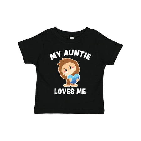 

Inktastic Cute Bigfoot My Auntie Loves Me Gift Toddler Boy Girl T-Shirt