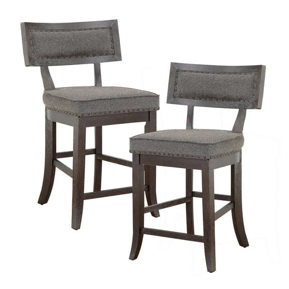 OakvillePark Tryon Counter Height Barstool (Set of 2), Baltimore Espresso