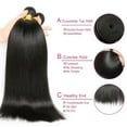 thumbnail image 5 of 4x4 Lace Closure Straight, Brazilian Virgin Human Hair 3 Bundles (22 24 26), 5 of 5