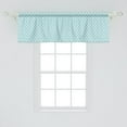 thumbnail image 2 of Ambesonne Aqua Window Valance, Swirled Waves Ocean Theme, 54" X 18", Pale Blue White, 2 of 3