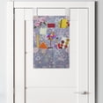 thumbnail image 2 of Floral Hanging Pocket Organizer, Botanical Romantic and Victorian Illustration of Mix Flowers in Pastel Tones, Printed Polyester Storage Bag with Pockets, 14" x 20", Multicolor, 2 of 2