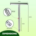 thumbnail image 4 of Kit de toma de muestras de suelo StrudyShape de 30 cm de acero inoxidable, 4 of 6
